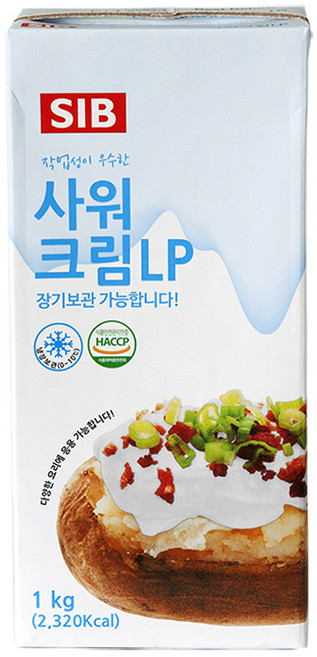 선인 사워크림 LP 1kg 발효생크림 대용량 아이스박스무료포장, 7개