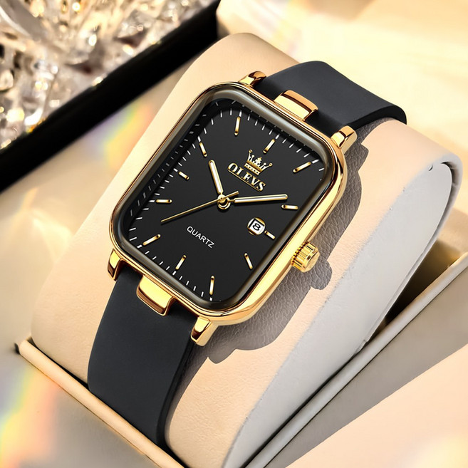 OLEVS 여성손목시계 정품쿼츠 럭셔리 명품 워터프루프 야광 일력 실리카겔