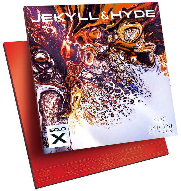 엑시옴(XIOM) 공식 본사 직영 탁구 러버 X50.0 지킬앤하이드 블랙, 흑색, 2.1, 1개