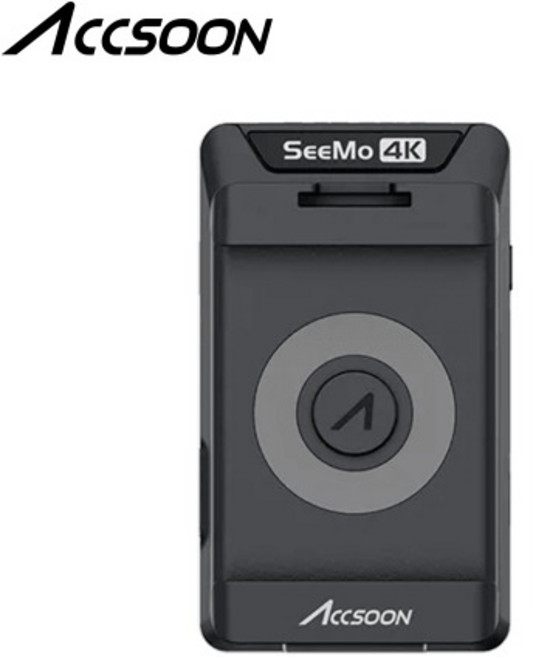 Accsoon SeeMo 4K Black 정품 액순 시모 4K 블랙 아이폰 iOS 송신기 휴대용 유튜버 프리뷰 모니터 홀더 씨모, 1개