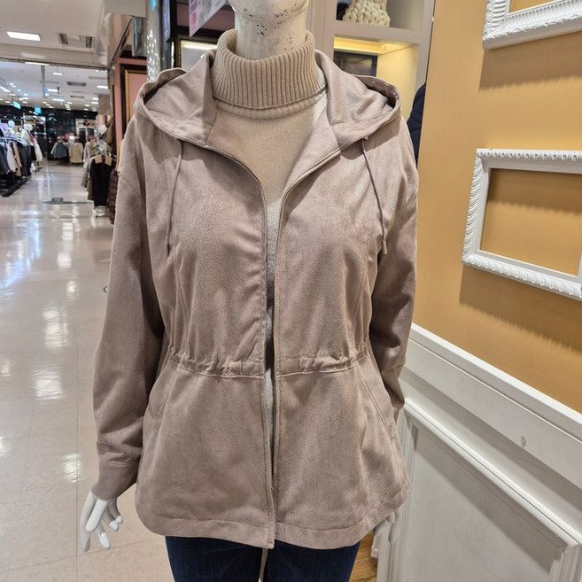 BCBG 비씨비지 봄25 로미 스웨이드 점퍼 B5A1R153