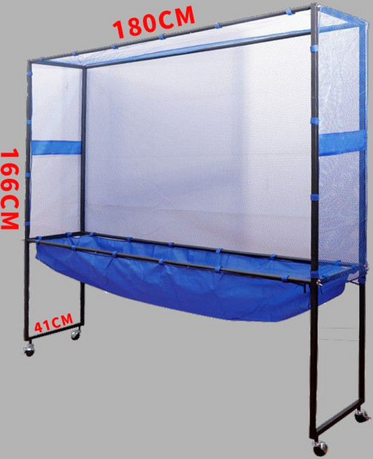 탁구 연습망 레슨망 그물망 셀프 훈련 공막이 이동식 공받이 조립식 네트, 올인클루시브 볼넷, 1개