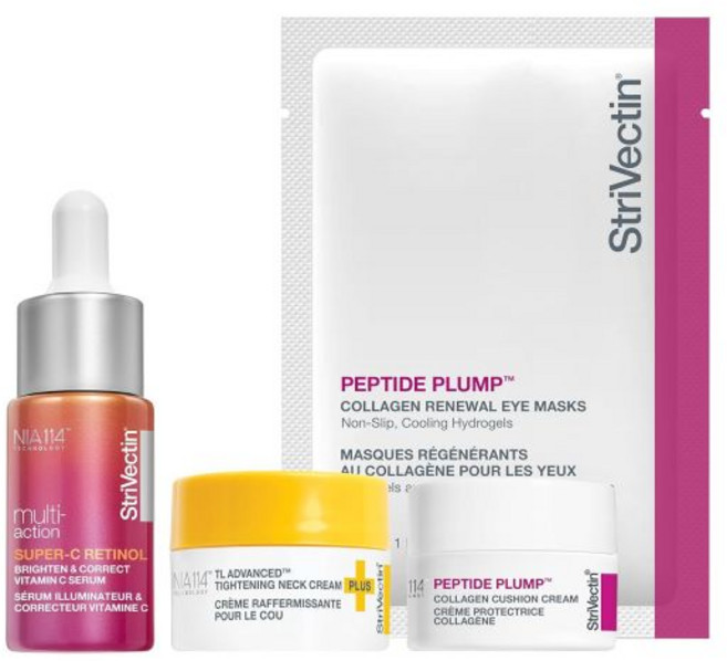 스트라이벡틴 멀티 액션 슈퍼 C 레티놀 브라이트닝 및 보정 세럼, Travel-Ready Minis 4-Piece Set