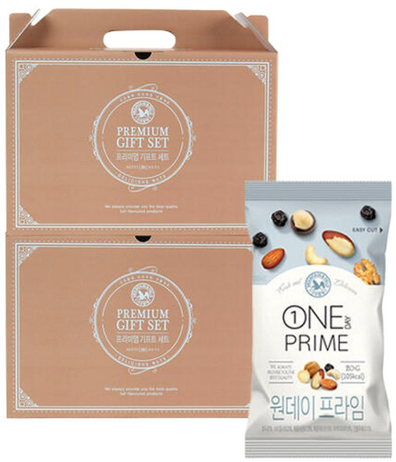 산과들에 프리미엄 하루견과류 원데이프라임 30봉+30봉 선물세트, 60개, 20g