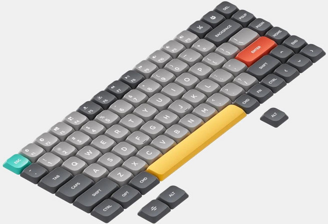 NuPhy nSA 프로필 Shine-through PC 키캡 투명 로우 AIR75/AIR75 V2/AIR96용 에어 시리즈에 적합, 03 COAST Twilight