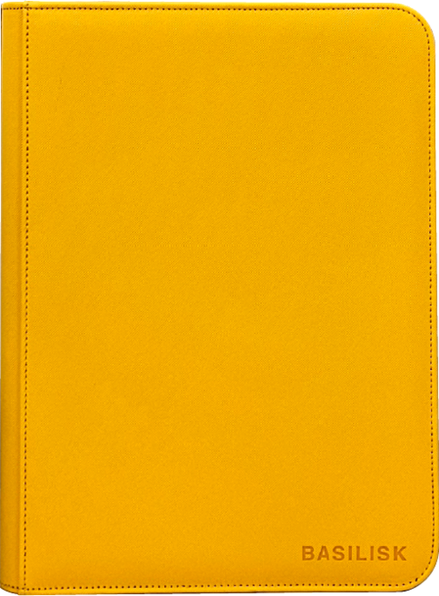 바실리스크 프리미엄 9포켓 지퍼형 PU 바인더 앨범, 옐로우
