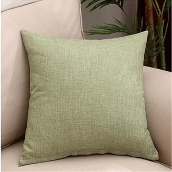 소프트 컬러 무지 린넨 쿠션커버 2개 세트, 녹차그린