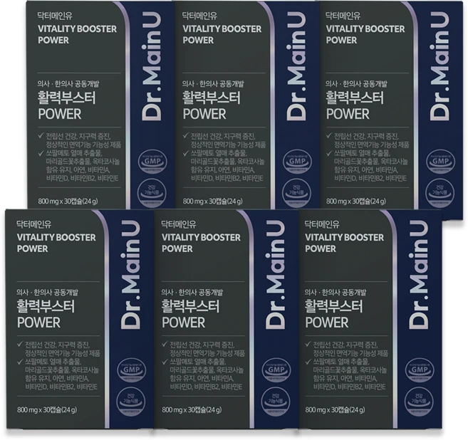 전립선 영양제 쏘팔메토 남성 활력부스터 POWER 옥타코사놀 루테인 함유 식약처 인증 건강기능식품, 6개, 30정 - 쿠팡