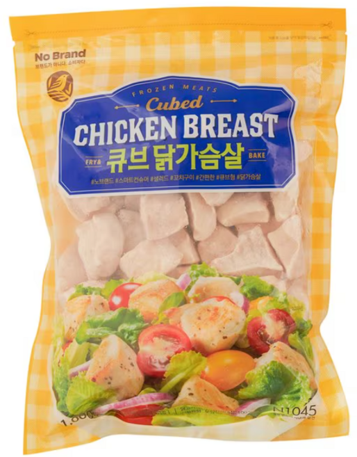 노브랜드 냉동 큐브 닭가슴살 1000g, 1kg, 1개