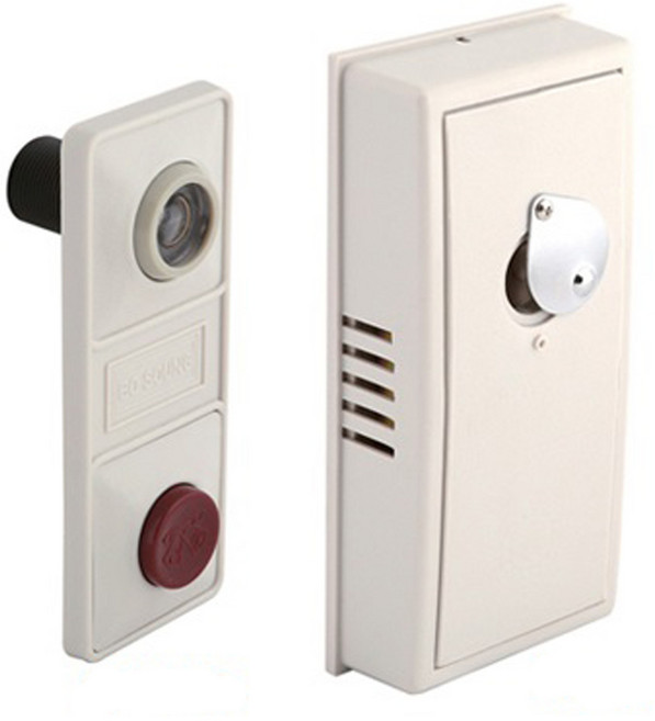 도어 무전원 챠임벨 외시경 돌출형 매립형 손잡이 도어록, 1개