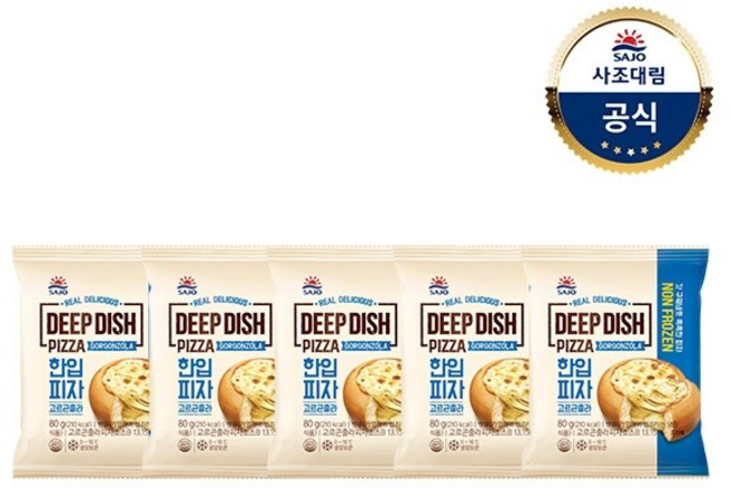 대림냉장ㅣ한입피자 고르곤졸라 80g x5개, 5개