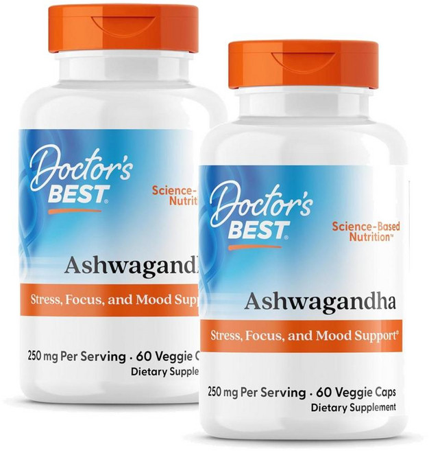 닥터스베스트 아슈와간다 125mg 캡슐 Doctor's Best Ashwagandha with Sensoril, 2개, 60정
