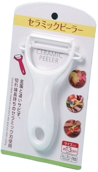 KOMEKI 日本陶瓷削皮器 KM 陶瓷刀片 白色, KM 陶瓷削皮器, 白色, 1個