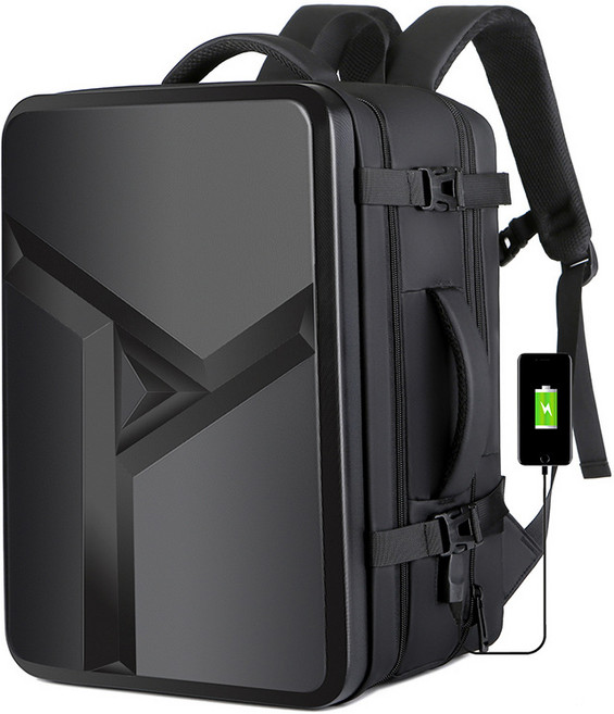 MOSAIRATION 노트북 백팩 대용량 남성하드케이스가방 여행백팩 데일리백팩 USB충전 방수 백팩