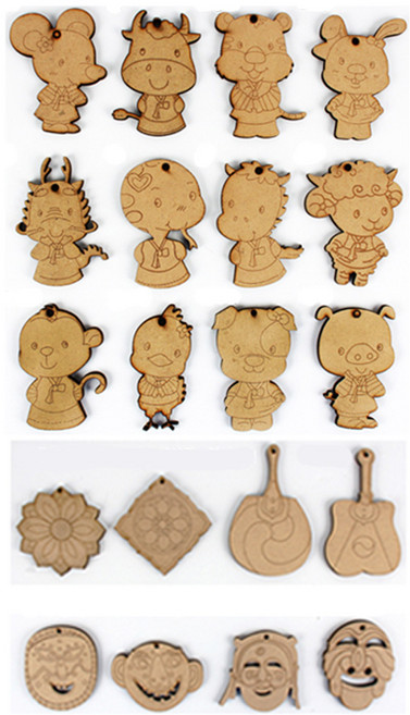 대진상사 우드팬시 목걸이만들기(24종택1), 24.꽃, 1개