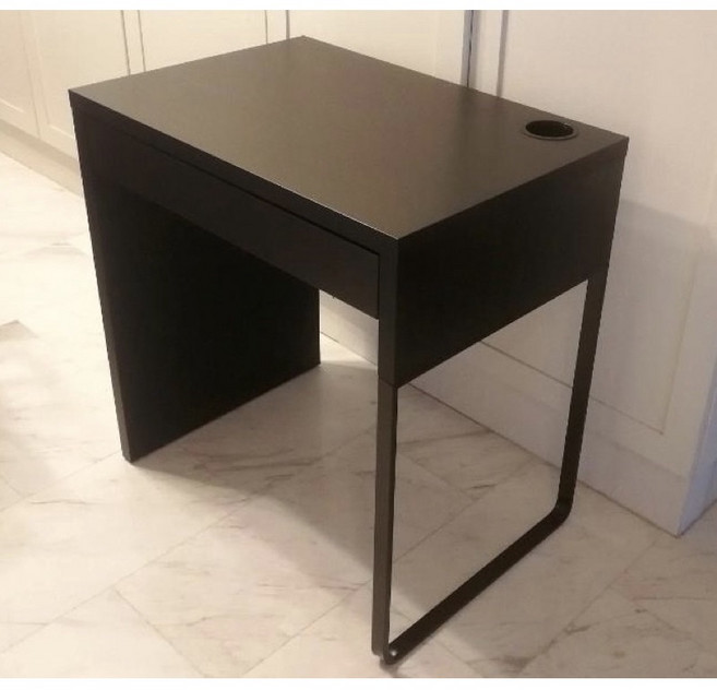 IKEA代購 MICKE 書桌/工作桌 簡約現代風 多功能化妝桌/電腦桌 小空間適用, 黑木紋 單件出不合併其商品73x50公分