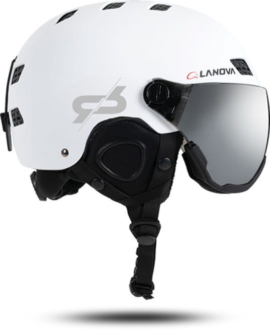 라노바 스키 보드 바이저 헬멧, 화이트, 1개