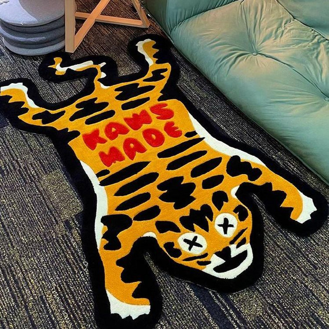 호랑이 디자인 러그 쇼파 러그카페트 사계절 인테리어