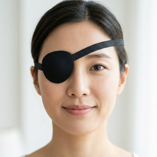 한쪽 눈 가리개 스펀지 외눈 안대