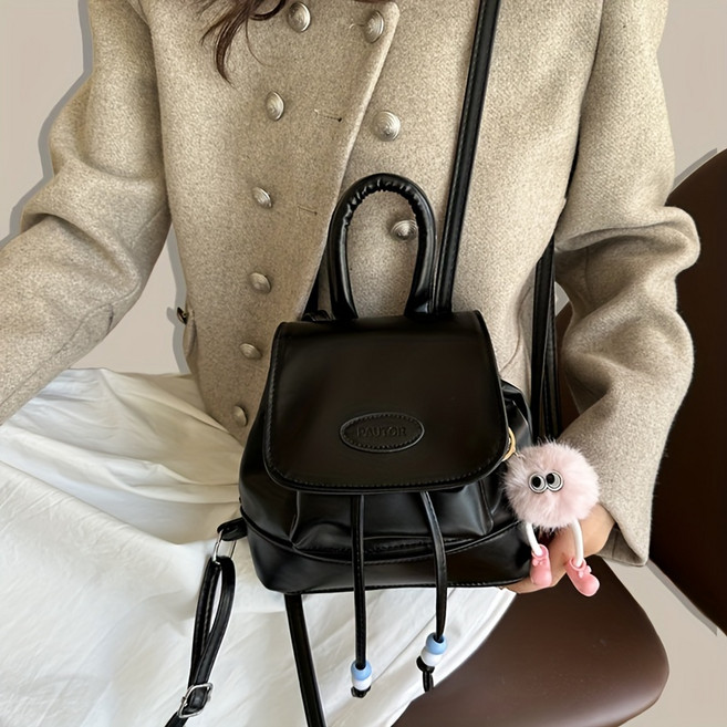 Y2K 감성 스트링 데이팩 캐주얼 데일리 가방 미니 백팩