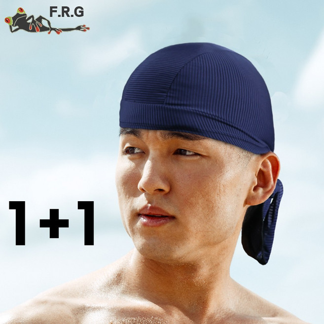 1+1 국산 에어로 쿨 두건 자전거 오토바이 바이크 라이딩 싸이클 등산 여름 스컬캡 스포츠 머리 헬멧속 쪽 모자 남성 남자 여자, 스트라이프-블랙, 스트라이프-블랙, 2개