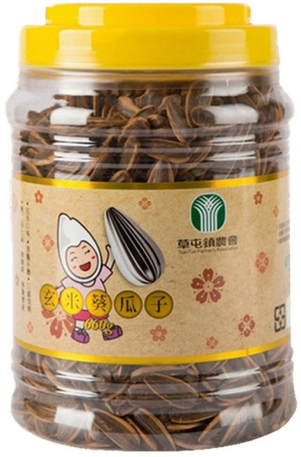 草屯鎮農會 阿薩姆紅茶葵瓜子 410g, 1個, 【一罐】玄米葵瓜子660g, 660g