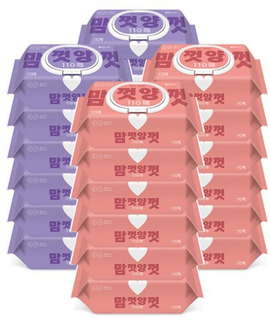 코디 코디코디 맘껏양껏 물티슈(캡) 110매 * 24팩