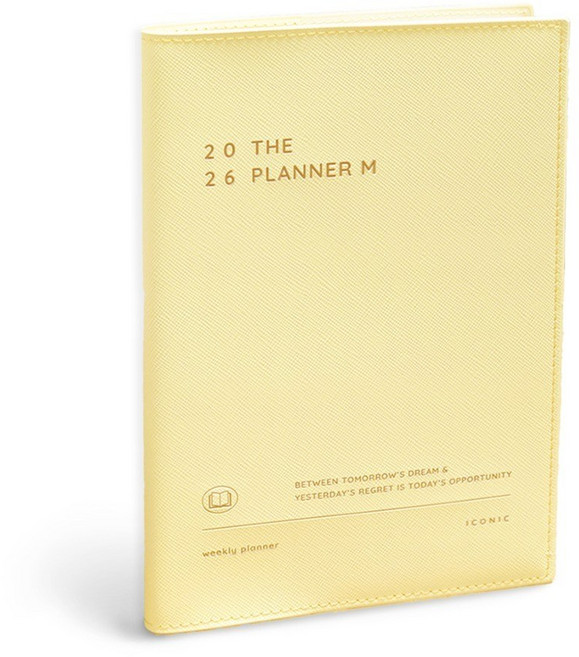 아이코닉 2026 더 플래너 M 위클리 다이어리 스케줄러, 01 BUTTER, 1개