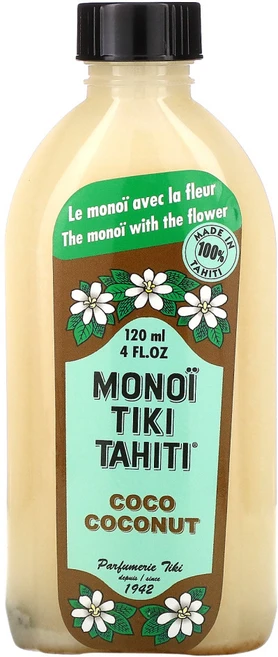 Monoi Tiare Tahiti 코코넛 오일 4 액량 온스 (120 ml) 2팩, 1개, 120ml - 쿠팡