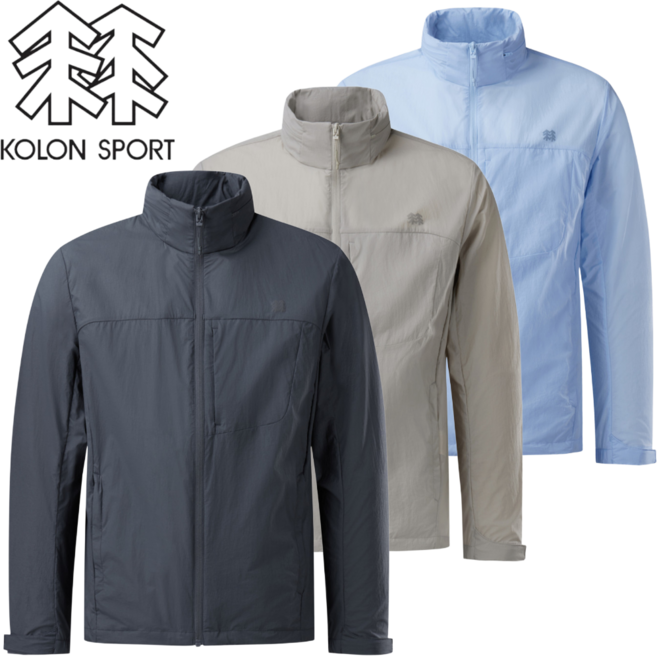 [매장발송]코오롱스포츠 남성 바람막이 경량 포켓 자켓 점퍼