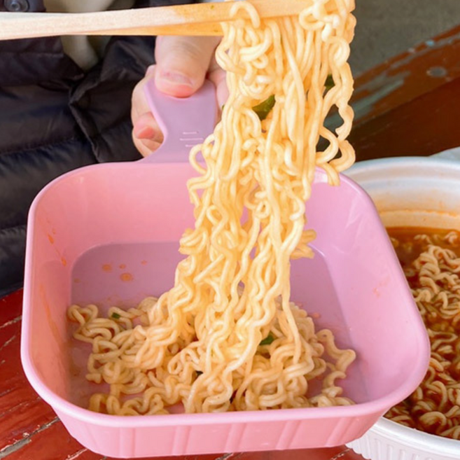 사각 손잡이 앞접시 5종세트 국산 먹방용 접시 캠핑 앞그릇 5P 전자렌지 사용가능, 상세페이지 참조, 1개