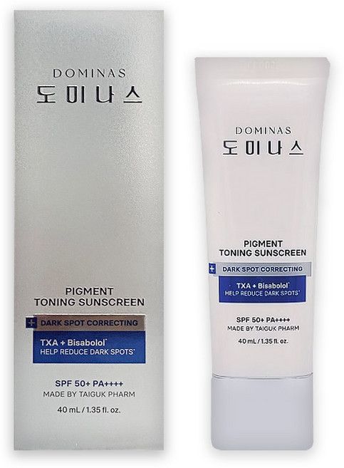 태극제약 도미나스 장나라 선크림 알파비사보롤 트라넥삼산, 1개, 40ml