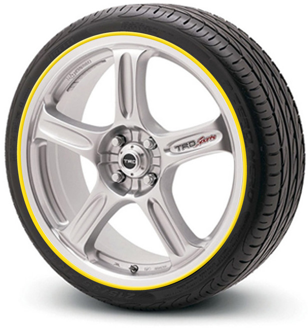 카비스 휠 프로텍터 옐로우 휠보호 휠스티커 가드