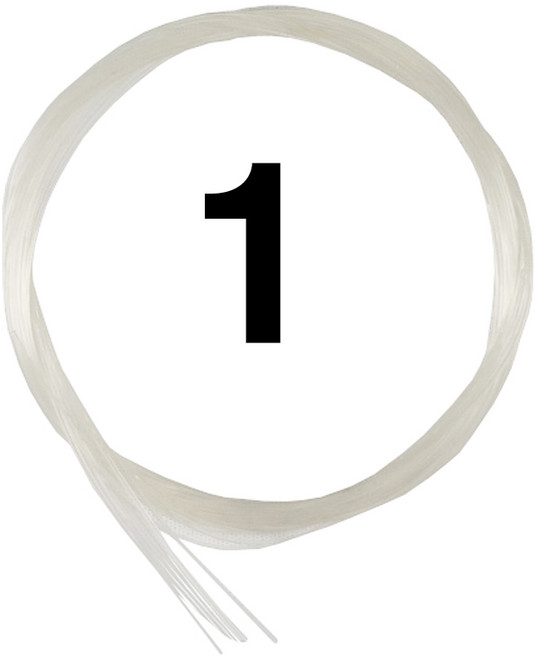 우쿨렐레 일본산 카본 스트링 낱선 10개묶음 벌크세트, 낱선1번10개묶음