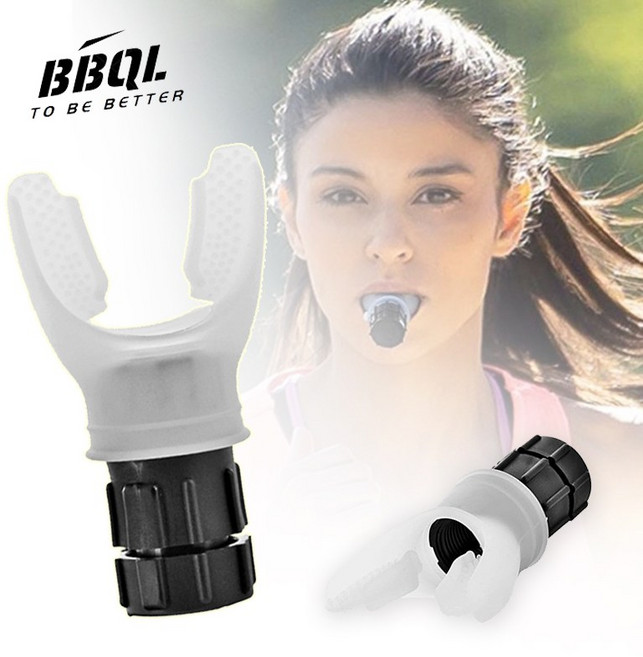 BBQL 휴대용 복부 호흡 훈련기 요가 필라테스 저항 조절가능 저항 운동 기구, 하얀