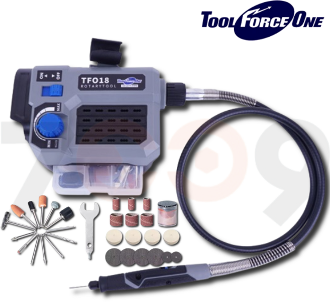 툴포스원 충전 로터리툴 세트 TFO18-RT 본체 만능 조각기 드레멜, 1개