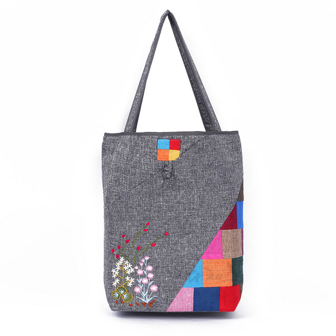 다채수 전통가방 조각보 수제 자수 숄더백 에코백 캔버스백