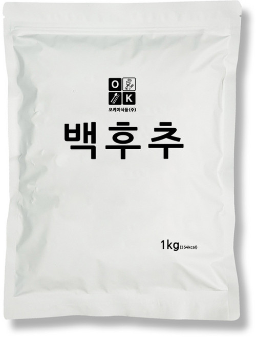 백후추 대용량 화이트페퍼, 1개, 1kg