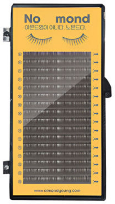 노몬드 메이크업 국가자격증 속눈썹 실크래쉬, 2개, J컬 0.15 혼합(8~12mm)