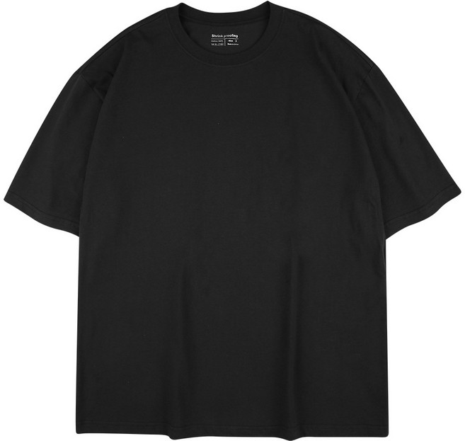 오버나인 남자 남성 오버핏 코튼 레이어드 기본 반팔 면 티셔츠 OV-26