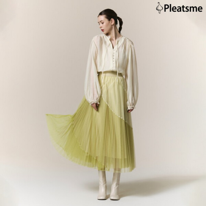 [플리츠미] (25FW) 플리츠 샤 스커트