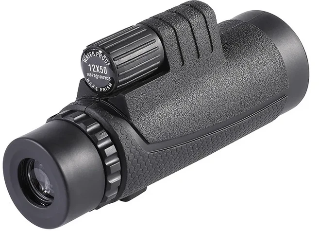 10x42mm HD 단안경 IPX5 방수 성인용 줌 튜브 알루미늄 삼각대 포함 저조도 야간