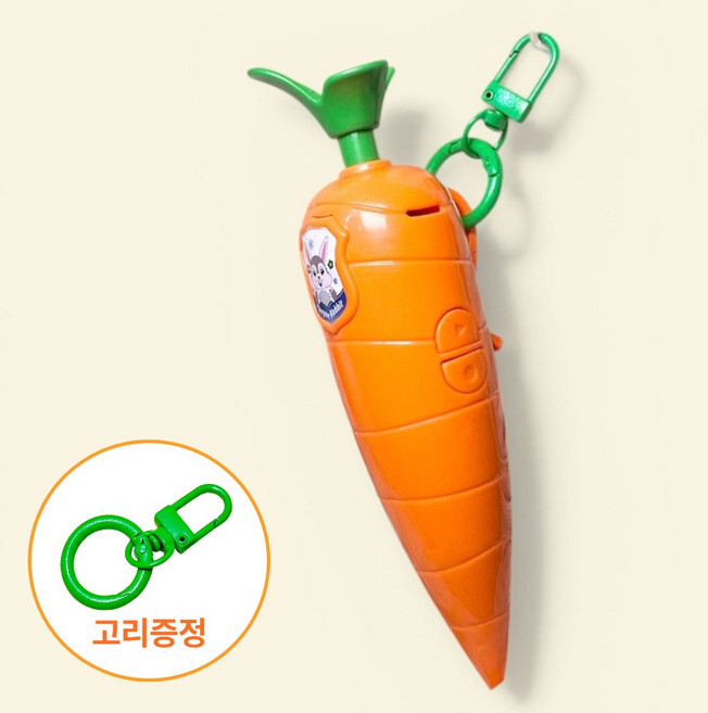 모어스토리지 당근 모양 레코드 볼펜, 1개, 주황색