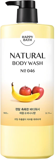 해파바스 내추럴 정말 촉촉한 바디워시 프루티 향, 900g, 1개 - 쿠팡