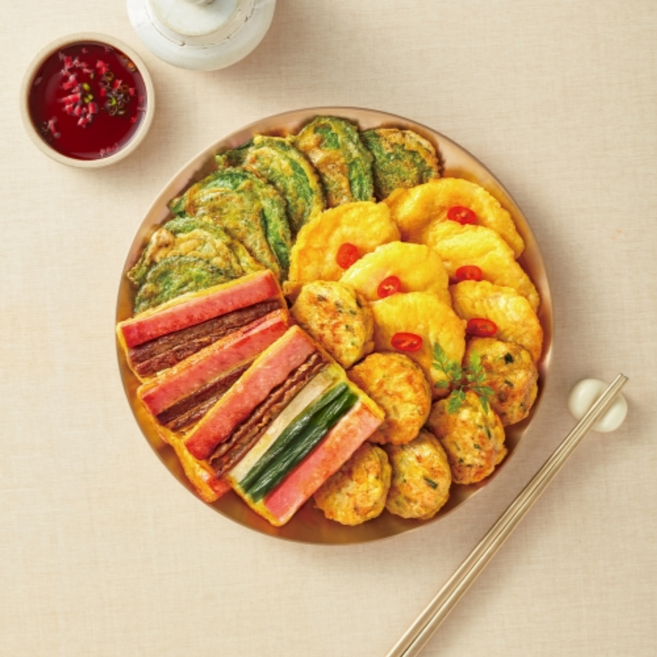 사옹원 명품 모듬전 총 759g 명절 간편 전 세트 설 선물, 1개