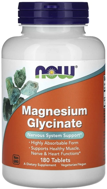 단백질 비타민 철분 마그내슘 칼슘 NOW Foods 마그네슘 글리신산 180정(1정당 100mg) 고루고루섭취해주세요, 1개, 180정 - 쿠팡
