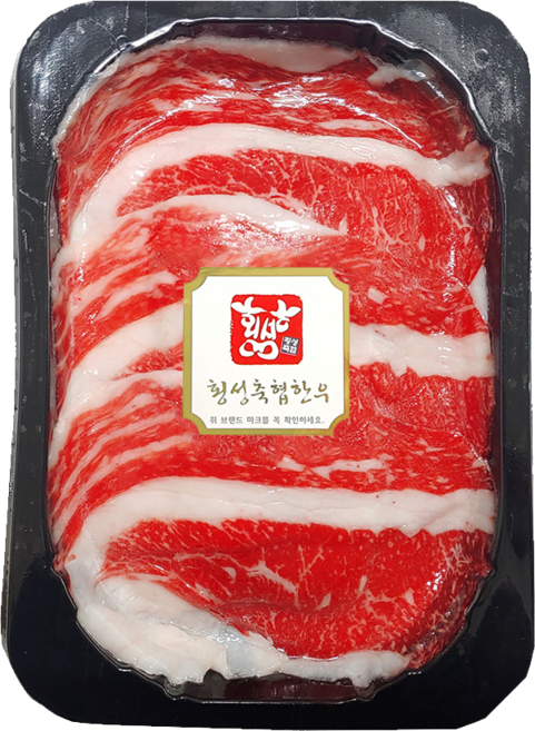 [횡성축협한우] 1등급 차돌박이 대한민국 1등 브랜드 소고기, 1개, 200g