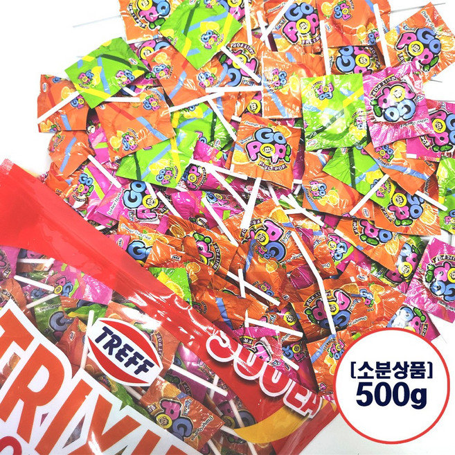 트릭시 고팝캔디 막대사탕, 1개, 500g