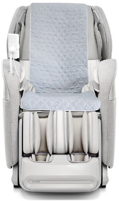 안마의자 커버 패드 코지마 바디프랜드 휴테크 호환 시트 교체, 실버 그레이