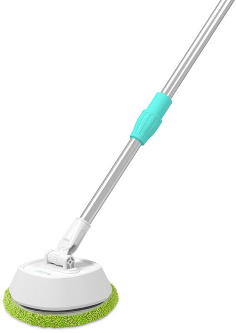 無線電動清潔器 145CM伸縮 180度靈活擦頭 乾濕兩用擦玻璃神器 天花板擦窗機 高空清潔刷 多功能清潔刷 拖地機 掃地機 擦地機, 淺綠色, 1個